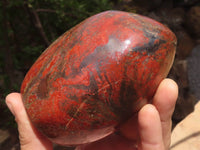 Polished Deep Red Flame Jasper Standing Free Forms x 2 From Madagascar - TopRock