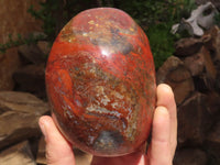 Polished Deep Red Flame Jasper Standing Free Forms x 2 From Madagascar - TopRock