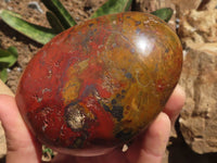 Polished Deep Red Flame Jasper Standing Free Forms x 2 From Madagascar - TopRock