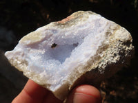 Natural Blue Lace Agate Geode Specimens  x 12 From Nsanje, Malawi