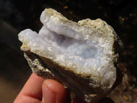 Natural Blue Lace Agate Geode Specimens  x 12 From Nsanje, Malawi