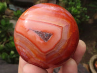 Polished Gorgeous Carnelian Agate Spheres  x 3 From Madagascar - Toprock Gemstones and Minerals 