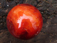 Polished Gorgeous Carnelian Agate Spheres  x 3 From Madagascar - Toprock Gemstones and Minerals 