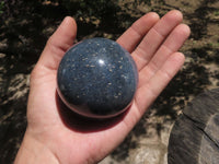 Polished Blue Lazulite Spheres  x 4 From Madagascar - TopRock