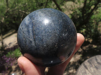 Polished Blue Lazulite Spheres  x 4 From Madagascar - TopRock