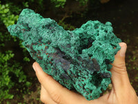 Natural Large Chatoyant Silky Malachite Specimen x 1 From Congo - Toprock Gemstones and Minerals 