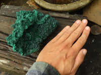 Natural Large Chatoyant Silky Malachite Specimen x 1 From Congo - Toprock Gemstones and Minerals 