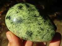 Polished Green Leopard Stone Standing Free Forms  x 6 From Zimbabwe - Toprock Gemstones and Minerals 