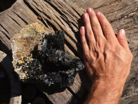 Natural Extra Large Schorl Black Tourmaline Specimen With Vermiculite  x 1 From Erongo, Namibia - Toprock Gemstones and Minerals 