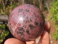 Polished Pyrope Garnet Matrix Spheres  x 4 From Madagascar