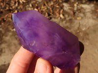 Polished Stunning Window Amethyst Points x 6 From Ankazobe, Madagascar