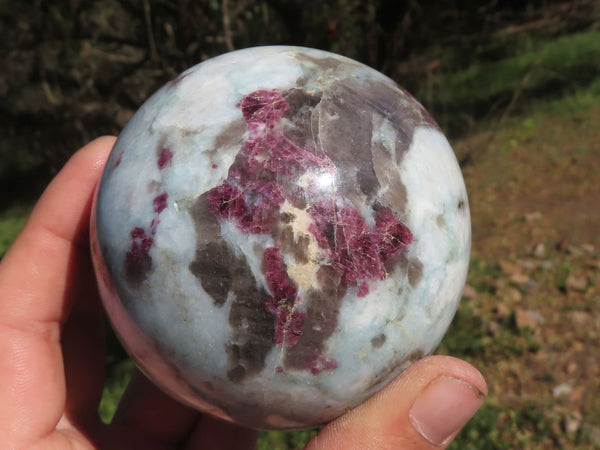 Polished Pink Rubellite Tourmaline Spheres  x 2 From Ambatondrazaka, Madagascar - TopRock