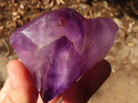 Polished Stunning Window Amethyst Points x 6 From Ankazobe, Madagascar