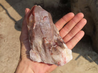 Natural Red Hematoid Quartz Specimens x 3 From Karoi, Zimbabwe