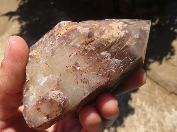 Natural Red Hematoid Quartz Crystals  x 6 From Karoi, Zimbabwe - TopRock