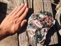 Natural Rare Ball Malachite On Drusi Quartz & Dolomite Matrix  x 1 From Congo - Toprock Gemstones and Minerals 