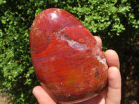 Polished Red Earthy Volcano Jasper Standing Free Forms  x 4 From Madagascar - TopRock