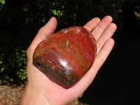 Polished Red Earthy Volcano Jasper Standing Free Forms  x 4 From Madagascar - TopRock