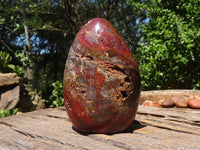 Polished Red Earthy Volcano Jasper Standing Free Forms  x 4 From Madagascar - TopRock