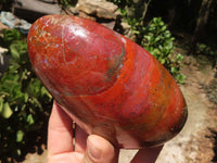 Polished Red Earthy Volcano Jasper Standing Free Forms  x 4 From Madagascar - TopRock