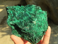 Natural Chatoyant Silky Malachite Specimens  x 2 From Kasompe, Congo