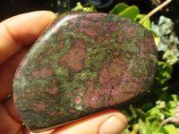 Polished Fluorescent Ruby Corundum In Chrome Verdite Free Forms x 4 From Zimbabwe - Toprock Gemstones and Minerals 