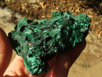 Natural Chatoyant Silky Malachite Specimens  x 6 From Kasompe, Congo