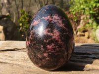 Polished Rhodonite Gemstone Eggs x 6 From Madagascar