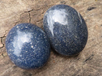 Polished Blue Lazulite Palm Stones  x 35 From Madagascar - TopRock