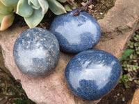 Polished Blue Lazulite Palm Stones  x 35 From Madagascar - TopRock