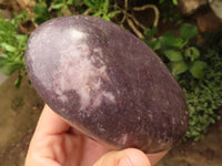 Polished Extra Large Purple Lepidolite Free Forms x 3 From Zimbabwe - TopRock