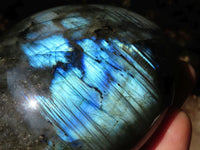 Polished  Puffy Labradorite Gemstone Hearts  x 2 From Tulear, Madagascar