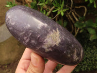 Polished Extra Large Purple Lepidolite Free Forms x 3 From Zimbabwe - TopRock