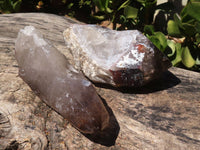 Polished Large Morion Smokey Quartz Crystals  x 2 From Mulanje, Malawi - TopRock