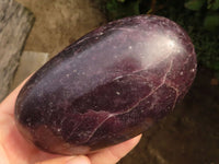 Polished Extra Large Purple Lepidolite Free Forms x 3 From Zimbabwe - TopRock