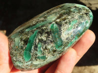 Polished Rare Emerald In Matrix Standing Free Forms  x 3 From Sandawana, Zimbabwe - Toprock Gemstones and Minerals 