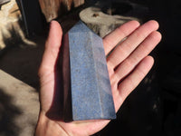 Polished Mixed Blue Lazulite Shapes  x 3 From Madagascar - Toprock Gemstones and Minerals 