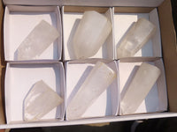 Polished Clear Quartz Crystal Points  x 6 From Madagascar