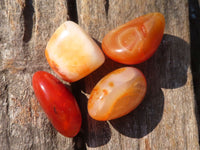 Polished  Carnelian Agate Tumble Stones  x 1 Kg Lot From Madagascar