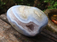 Polished Blue Lace Agate Free Forms  x 3 From Nsanje, Malawi - Toprock Gemstones and Minerals 