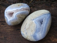 Polished Blue Lace Agate Free Forms  x 3 From Nsanje, Malawi - Toprock Gemstones and Minerals 