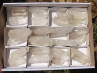 Natural Single Clear Quartz Crystals  x 24 From Madagascar - TopRock