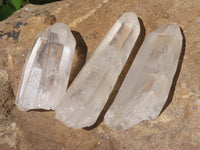 Natural Single Clear Quartz Crystals  x 24 From Madagascar - TopRock