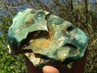 Polished One Side Polished Mtorolite / Emerald Chrysoprase Plates x 2 From Zimbabwe - Toprock Gemstones and Minerals 