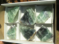 Polished Watermelon Fluorite Slabs  x 6 From Uis, Namibia - TopRock