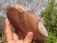 Polished Polychrome Jasper Standing Free Form  x 1 From Madagascar