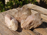 Natural Small Cascading White Phantom Smokey Quartz Crystals x 35 From Luena, Congo