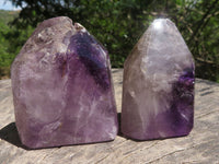 Polished Window Amethyst Quartz Points  x 6 From Akansobe, Madagascar - TopRock