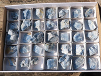 Natural New Sky Blue Calcite Specimens  x 35 From Spitzkop, Namibia