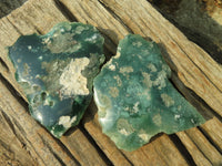 Polished One Side Polished Emerald Mtorolite Plates  x 6 From Mutorashanga, Zimbabwe